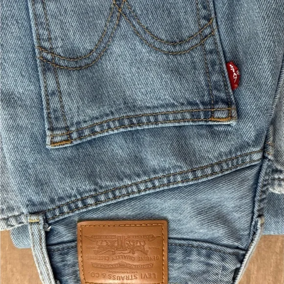 Classic Levi’s Light Blue Straight-Leg Jeans - Picture 3 of 5